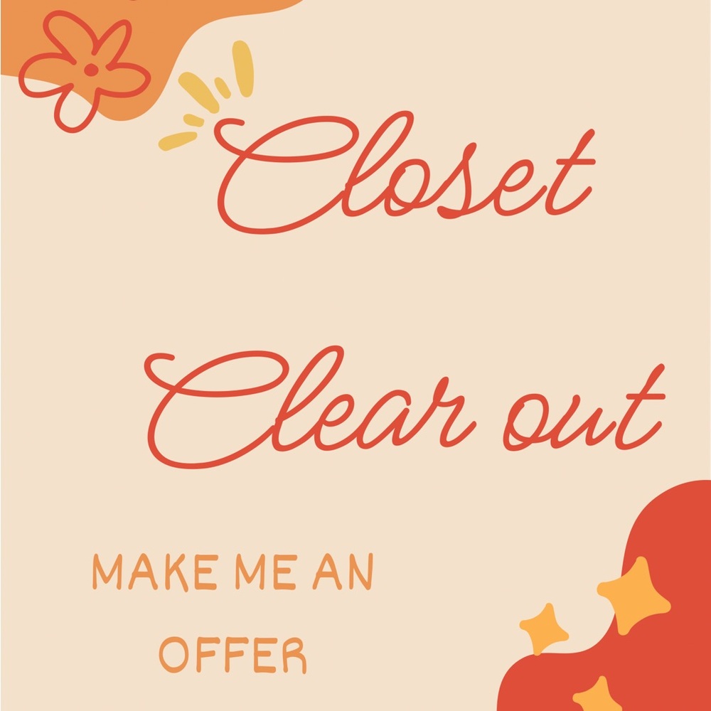 Closet Clear Out - send offers